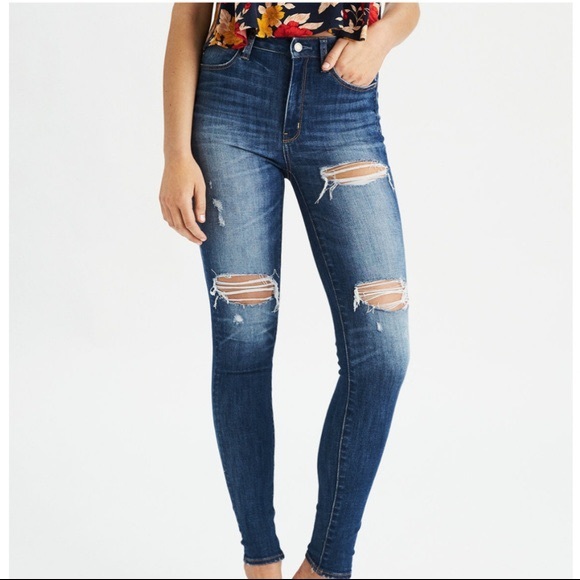 skinny ripped jeggings